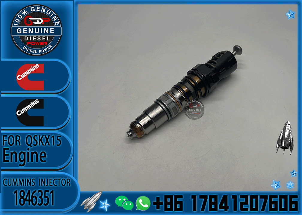 Construction Machinery Parts Fuel Injector For QSKX15 Diesel 4062568 4088723 4954646 1846351 For CUMMINS Diesel Engine