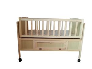 China Auto Swing Wooden Baby Bed Cot with Remote Controller for Girls factory