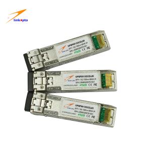 China LC Connector 1550NM 80KM ZR Optic Fiber Transceiver SFP+ 10G factory