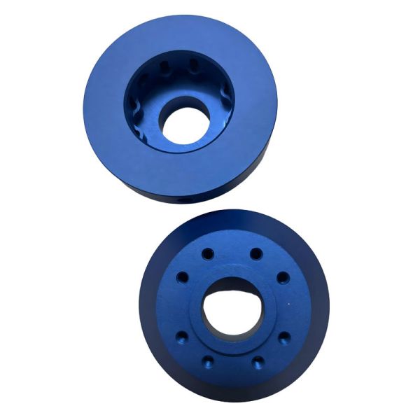 China Competitive Price Blue Oxidation Surface Treatment Aluminum CNC Turning Parts with Customized Size factory