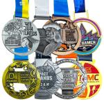 Custom 3D Sports Metal Medal for Basketball Soccer Football With Ribbon