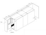2 Person Electronic Cleanroom Three Side Blowing Dust Air Shower Channel