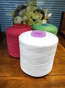 China Colorful Dyed 100 Polyester Yarn Ne 50S/3 With TFO Technique factory