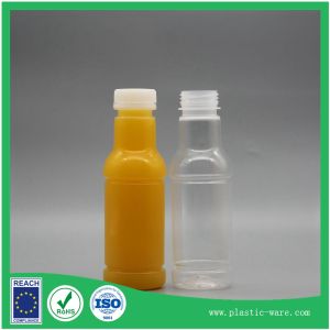 300 ml PP juce plastic bottle with lid in 38 open clear plastic juice bottles