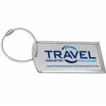 Handbag Stainless Steel Metal Card , aluminum luggage tag For Travel Airplane