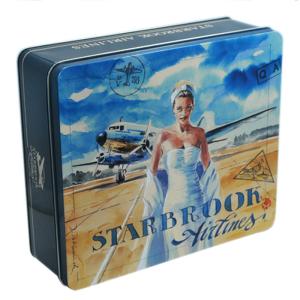 China Customized Embossing Rectangular Tin Box For Packaging factory