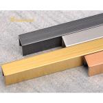 ASTM Stainless Steel Tile Trim 10mm , Hairline Design Stainless Floor Trim 0