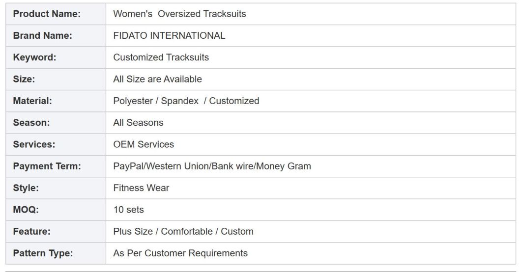 High Quality Women Turn Collar Style Women Tracksuit for Jogging / Casual Women Track Suit