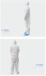 Full Body Disposable Protective Coverall / Isolation Gowns For Virus Protection