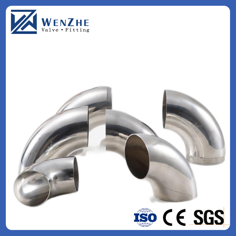 Sanitary Pipe Fitting SS304L/SS316L 90 Degree Welding Elbow with Round Head Code