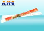 Integrated RFID or NFC chip RFID paper wristbands Non transferable , non - tear