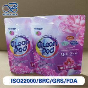 China Waterproof Laundry Detergent Pods In Resealable Zipper Bag Durable Laminate Material Prevent Leakage And Moisture Customiazble factory