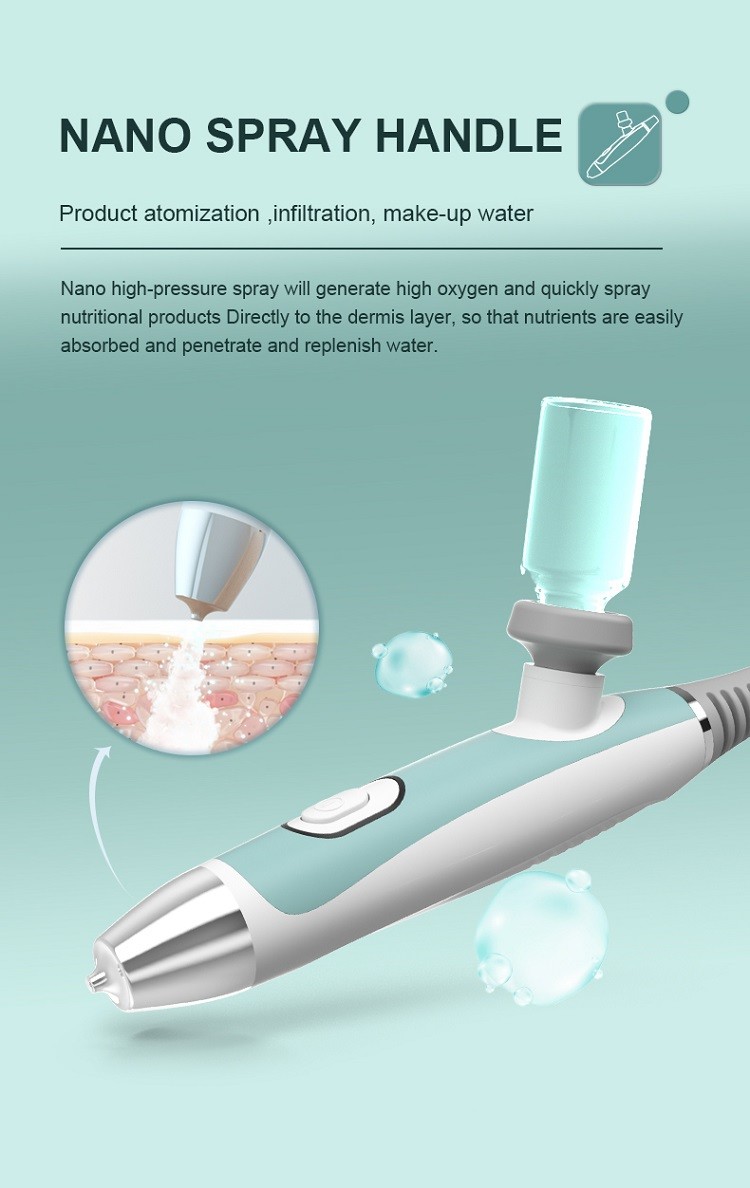 8 In1 hydra dermabrasion machine RF Ultrasonic Oxygen Water Jet