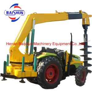 China Best selling post hole digger with pole lifter machine factory
