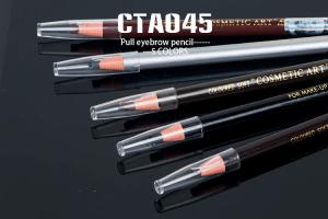 China 5 Colors Paper Roll Cosmetic Soft Pull Eyebrow Pencil For Beauty factory