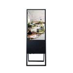 43 Inch Portable Digital Poster Signage / Android System Loop Video Advertising
