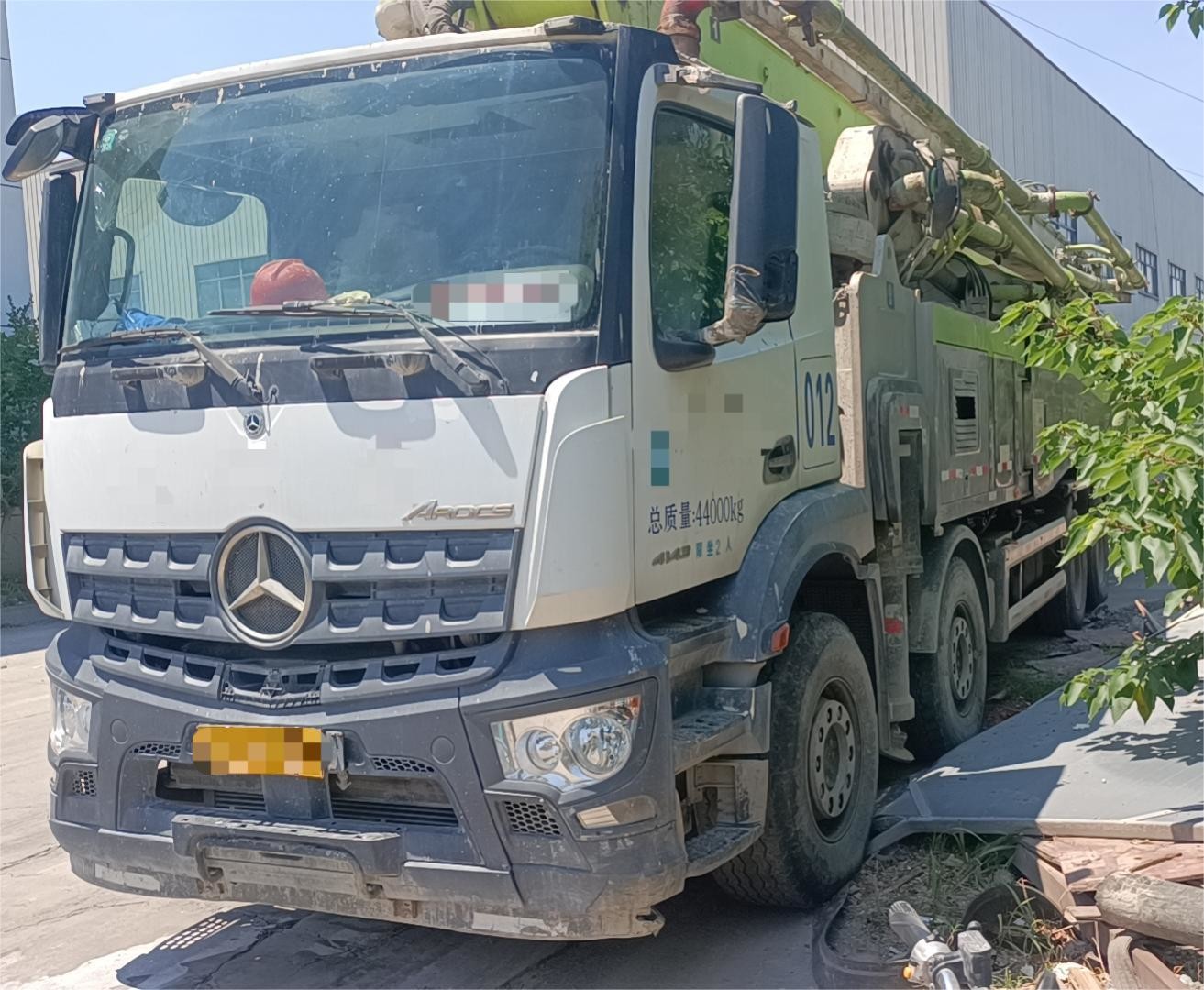 2020 62 Meters ZLJ5441THBBE Zoomlion Mercedes chassis Used Concrete Pump Truck Mixer