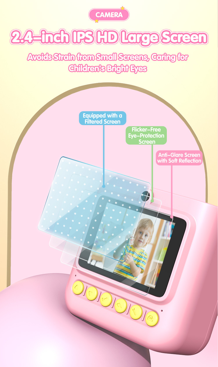 2.4 Inch Screen Color Printing Camera 1080P Full HD Video Ringing Photos To Life For Kids