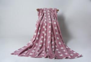 China Soft Micro Plush Printed star Blanket For Queen Bed - All Seasons Lighweight Flannel Fleece Blanket factory