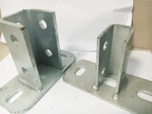 China Corrosion Resistant Steel Strut Channel Fittings 12-Gauge Zinc Plated Silver factory