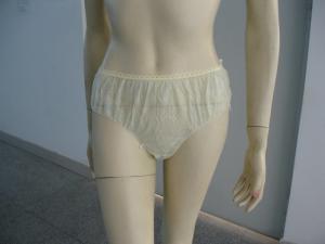 China FDA Lady Women 35gsm Disposable Underwear For Travel factory