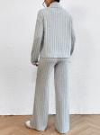 2024 Autumn and Winter Casual High Neck Knitted Long sleeved Sweater Set Women's
