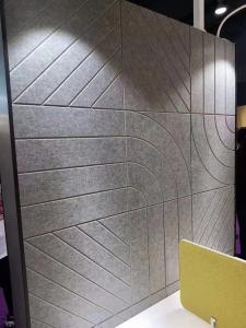 China 9mm / 12mm Thick Polyester Acoustic Panels For Wall And Ceiling Decoration factory