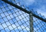 16Ga To 8Ga 60mm Heavy Duty Steel Chain Link Fence Electro Galvanized