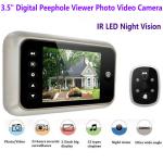 3.5 inch Screen Digital Door Peephole Viewer Camera 120 Degree Wide Angle Video