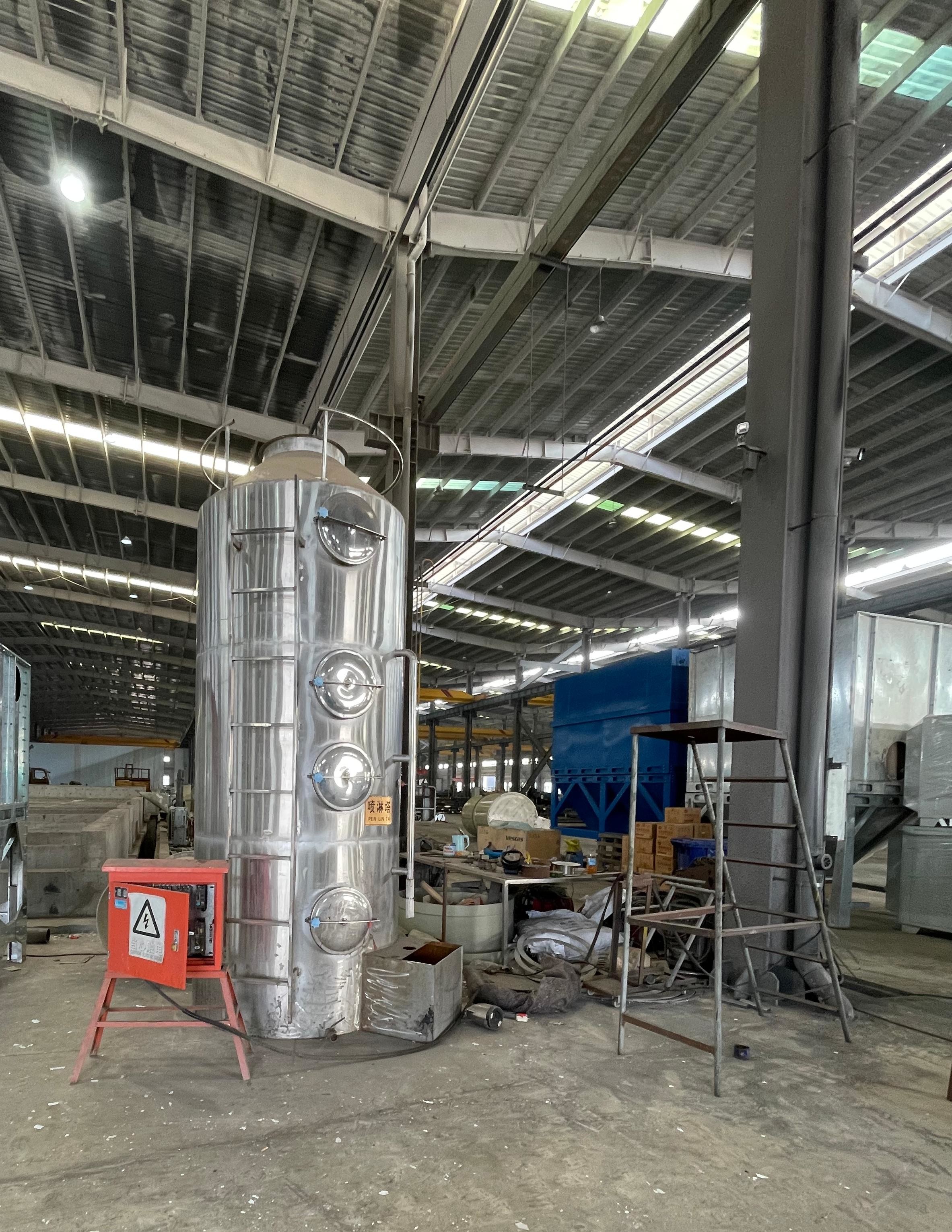 China Vertical Installation Exhaust Gas Treatment Equipment Temperature Removal Of Hydrogen Sulfide factory