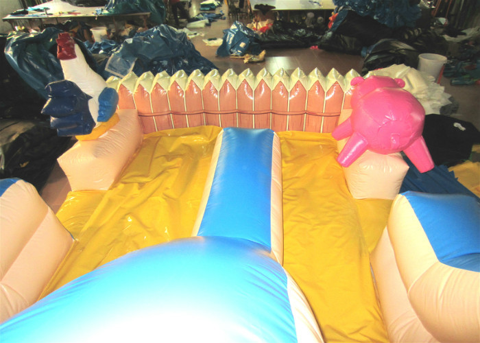 Inflatable the farm themed standard dry slide top inflatable dry commercial slide for children under 15 years