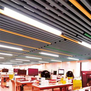 China Dia 100mm Aluminum Baffle Ceiling Round Tube Baffle Metal Ceiling factory