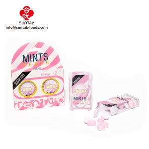 China Sugar Free Mints Fruity Candy In Plastic Container on sale