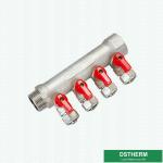 Two Ways Three Ways to Six Ways Floor Heating System Water Mixer Valve Brass