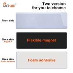 Writable Magnetic Label Holder White Clear PVC Label Holder Pocket