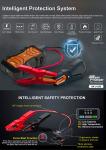 High Capacity 16000mAh 2000A Car Battery Jump Starter for Emergency Boost and