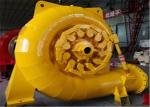 Francis Type 500kw Water Turbine Generator In Hydro Power Plant Yellow Color