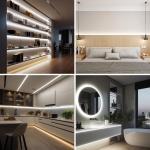 Waterproof LED Strip Light Fixture for Home Party Decoration DC 24V Input