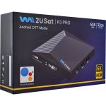 Customized Android IPTV Box We2u K3 Pro Lifetime IPTV Box Black