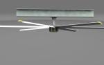 6.0M 20 Foot Pmsm Motor Room Six Blade Large HVLS Fans