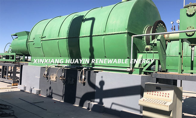 Smokeless 5t Waste Tyre Pyrolysis Plant Recycling Machine To Fuel Oil