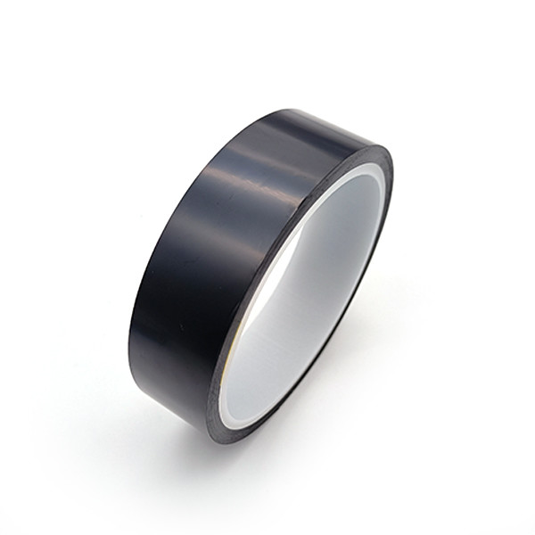 China Heat Resistant Black Thermal Tape ESD Low Static Polyimide Film factory
