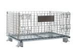 Heavy Duty Wire Mesh Container , Collapsible Wire Container Powder Coated