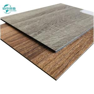 China 2440mm Wood Grain External Wall Cladding Pvdf Coating ACP 6mm factory