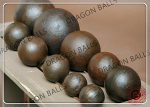 China Good Toughness Hot Rolling Steel Balls , 35mm Sag Mill Grinding Ball factory