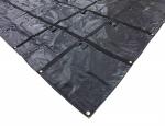 Water Proof PVC Coated Flatbed Printable Black Lightweight Steel Tarps