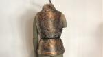 Brown Multi Color Womens Faux Fur Jacket Gilet With Pu Belt And Funnel Neck