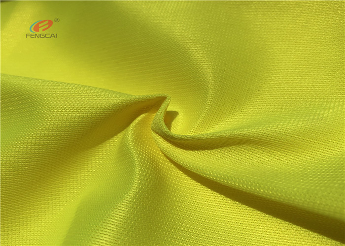 Environmental Protection Safety Yellow 100GSM 120 GSM Fluorescent For Safey Vest Cloth