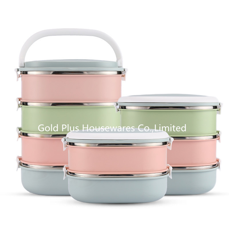 China Stainless Steel Heat Preservation Tiffin Lunch Box Rectangle Food Container on sale