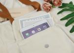 College Wind Canvas Tote Bags , Cotton Thick Canvas Bag 19*19cm Outside Pocket